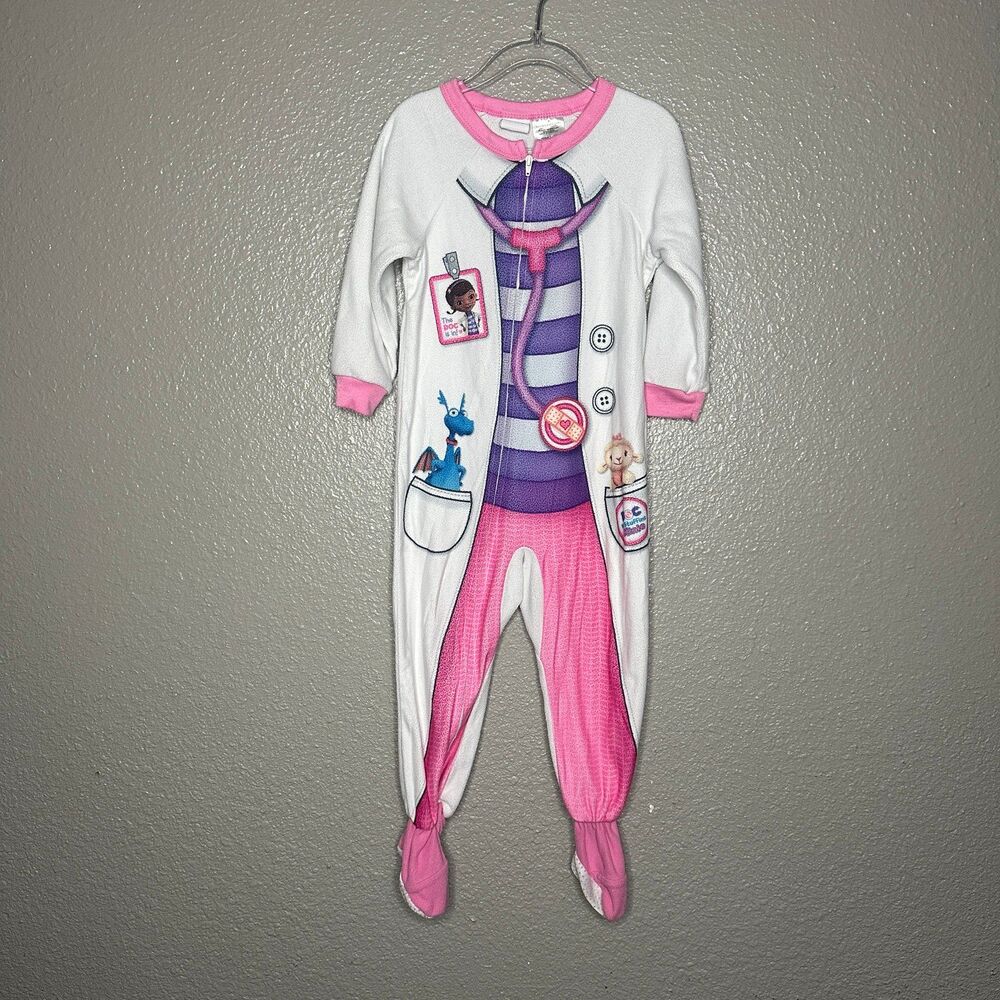 Doc McStuffins one piece footed romper